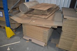 *Pallet of Assorted Corrugated Cardboard Boxes