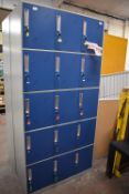 *Bank of Fifteen Lockers 180x60cm (three keys missing)