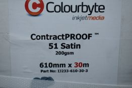 *Box of Colourbyte Inkjet Media Contact Proof 51 Satin 610mm x 30m