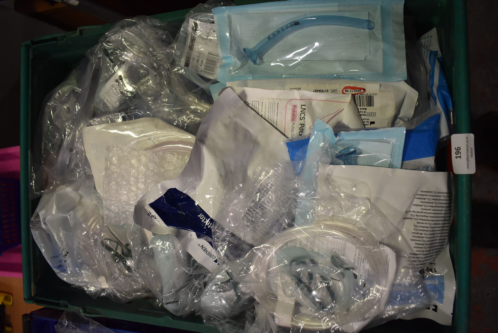 *Quantity of Various Tubing, Masks, etc.