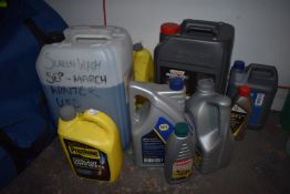 *Large Quantity of Screen Wash, Castrol Oils, Coolants, Brake Fluid, etc.