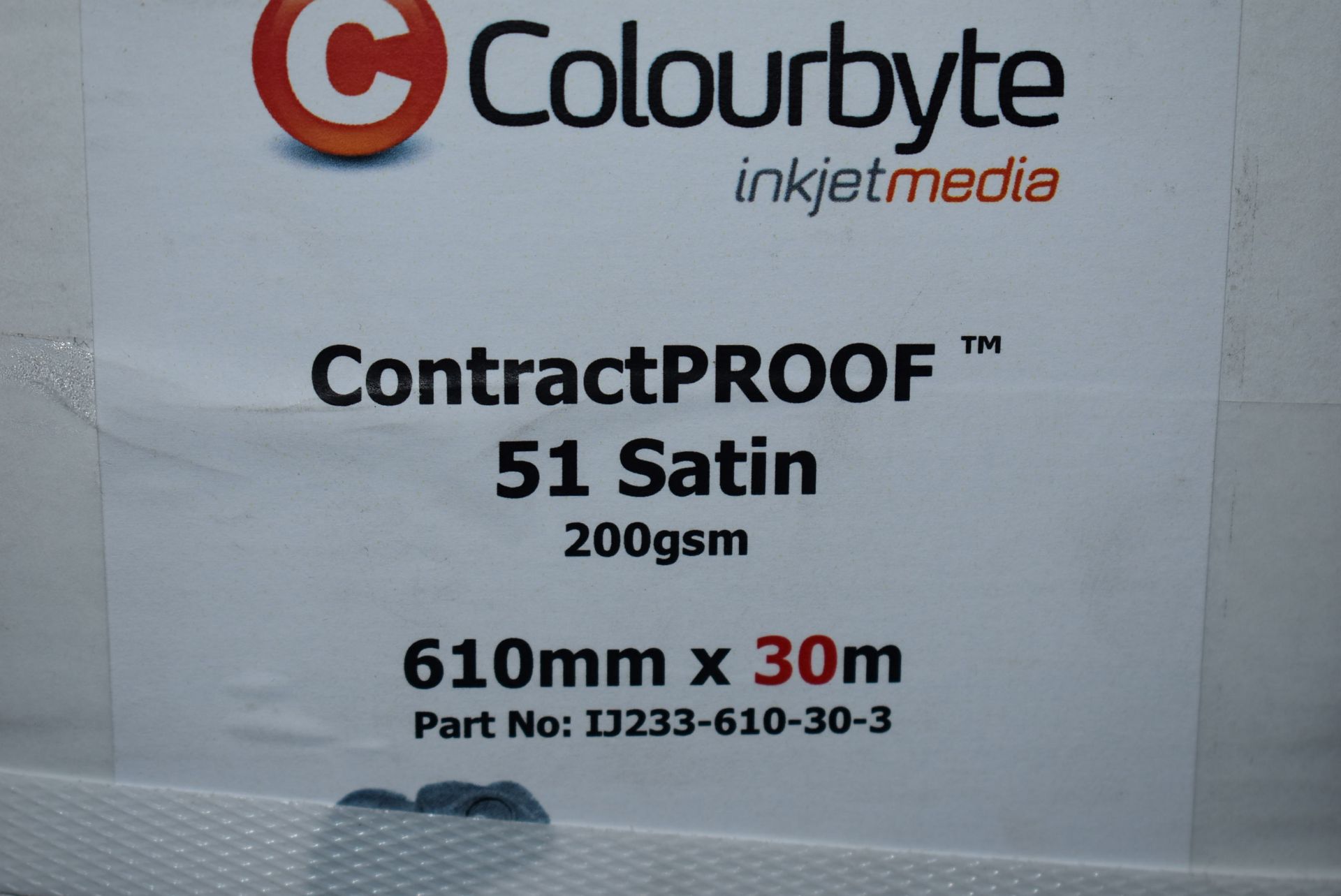 *Box of Colourbyte Inkjet Media Contact Proof 51 Satin 610mm x 30m