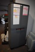 *Plastic Double Door Storage Cupboard