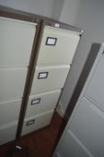 *Four Drawer Foolscap Filing Cabinet (coffee & cream)