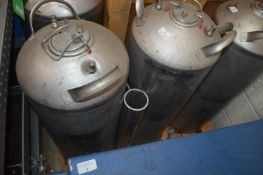 *Pair of Stainless Steel Pressure Vessel with Stand