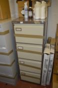 *Four Drawer Foolscap Filing Cabinet (coffee & cream)