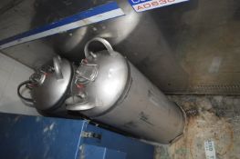 *Pair of Stainless Steel Pressure Vessels