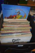 Storage Box of 12" LP Records Including Mixed Oldi