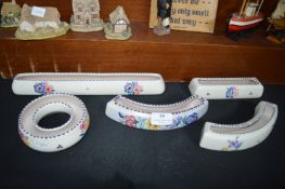 Five Poole Pottery Posy Pots