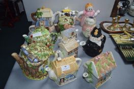 Thirteen Novelty Teapots