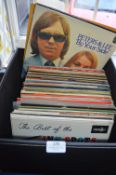 Storage Box Containing 12" LP Records Including Mi