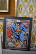 Framed Superman Comic Strip