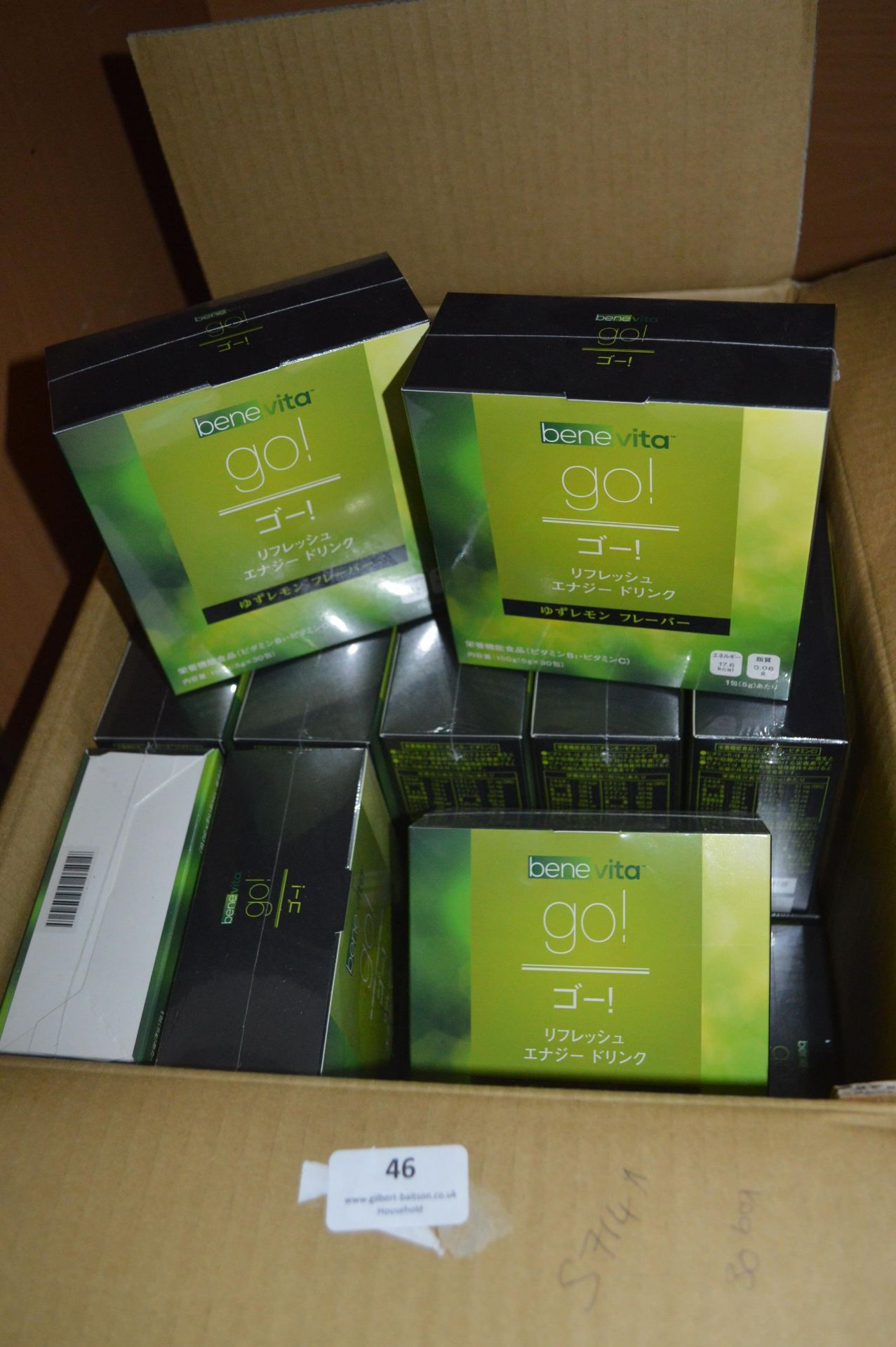 Thirty Boxes of 30 Bene Vita Go Energy Drink Sache