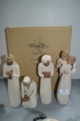 Four Willow Tree Figures - Three Wise Men etc.