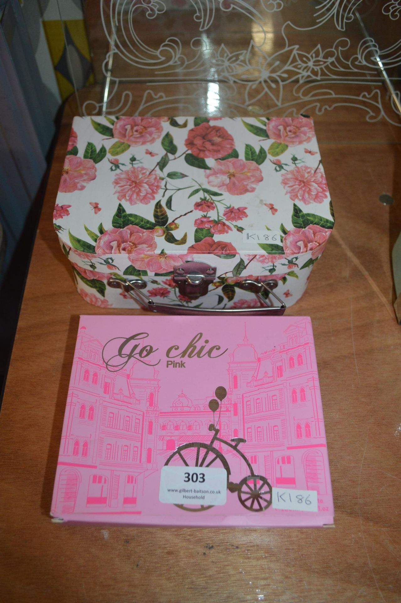 Go Chic Pink Bike Perfume, and a Box