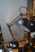 Black & Copper Effect Adjustable Desk Lamp