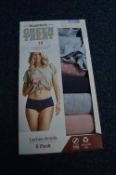 *GreenTreat Supersoft Ladies Briefs Size: XS 5pk