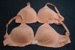 *DKNY Seamless Bras (pink) Size: L 2pk