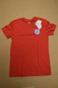 Child's Red England Football T-Shirt Size: S