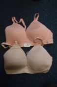 *DKNY Seamless Bras (pink and nude) Size: S 2pk