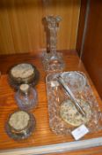 1930's Glass Dressing Table Part Sets