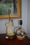 Two Decorative Table Lamp Bases