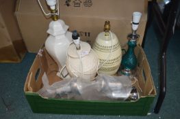 Assorted Table Lamp Bases etc.