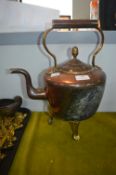 Victorian Copper Kettle on Stand