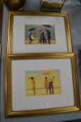 Pair of Jack Vettriano Gilt Framed Prints