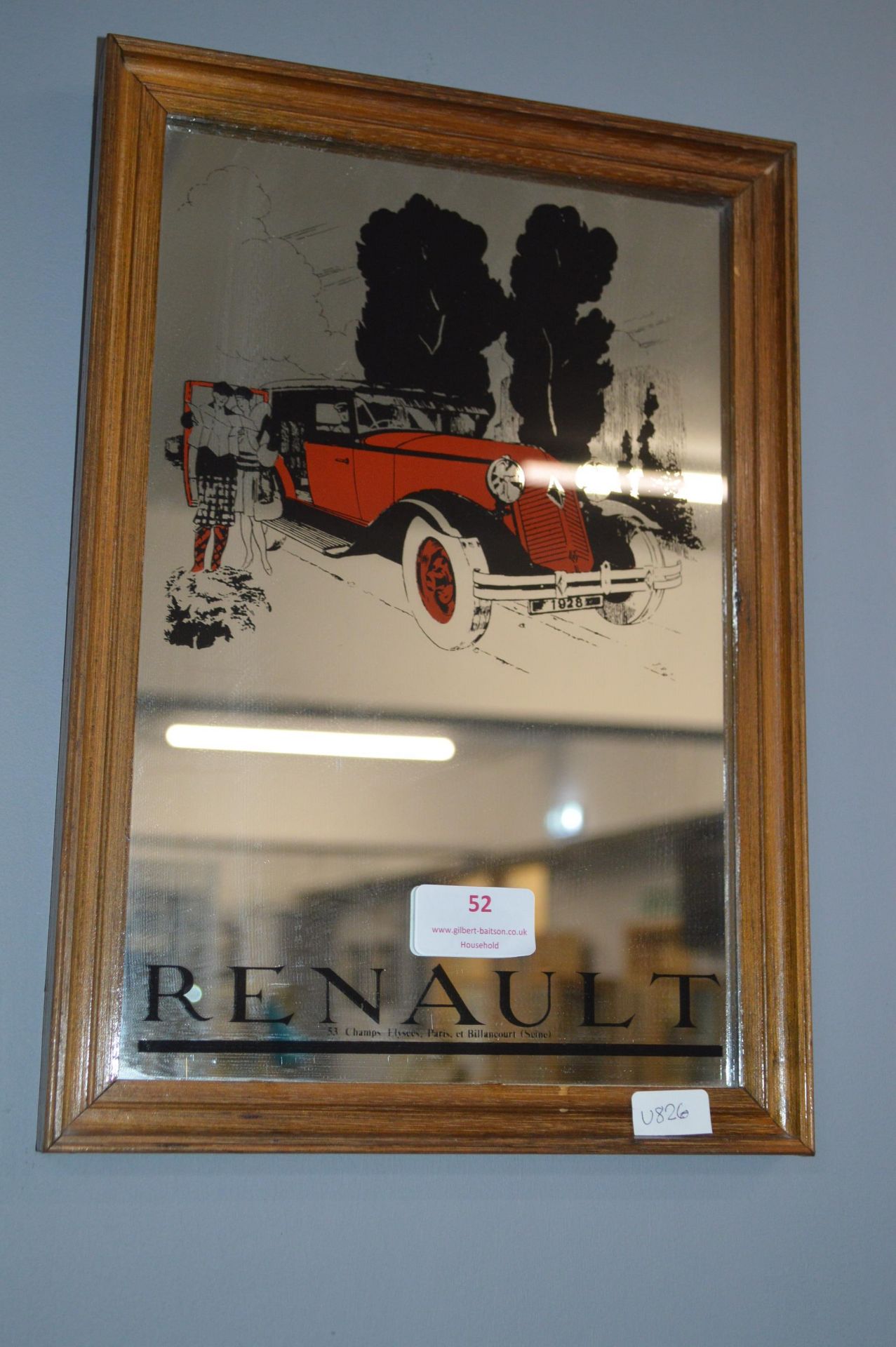 Small Renault Reproduction Advertisement Mirror