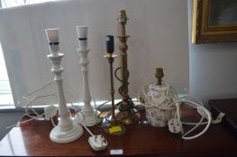 Assorted Table Lamp Bases