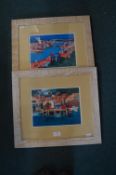 Pair of Framed Seaside Prints