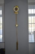 Modern Brass Skeleton Clock