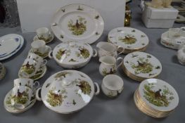 Elizabethan Staffordshire Tableware with Pheasant