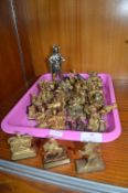 Miniature Gilded Animal Figures etc. by Lesney Pro