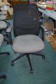 *Black Office Swivel Chair with Mesh Back by Pledg