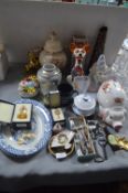 Pottery Vase, Decorative Items, Brassware, and Bre