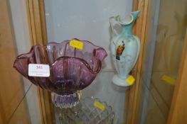 Glass Jug and Bowl