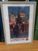 * framed London print