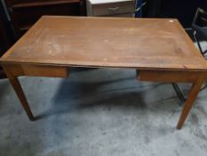 * large wooden desk with 2 drawers 1530w x 920d x 760h