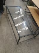 * glass low level table - 1700w x 750d x 500h