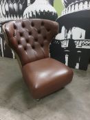 * Chesterfield style low level chair