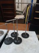 * 4 x industrial stands