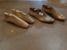 * selection of wooden feet