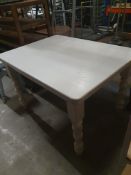 * white dining table - 1200w x 900d x 780h