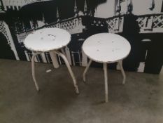 * 2 x rustic stools - one is adjustable height