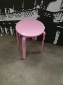 * bubble-gum pink stool