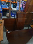 * Victorian mahogany winder table on claw feet with pot castors - in need of some restoration. 2350w