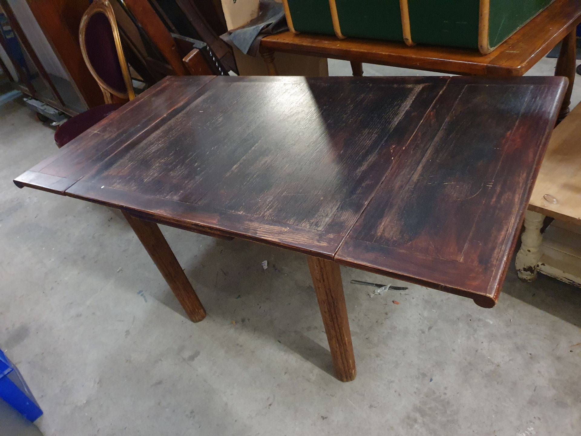 * drawer leaf table. 1000-1650w x 850d x 750h
