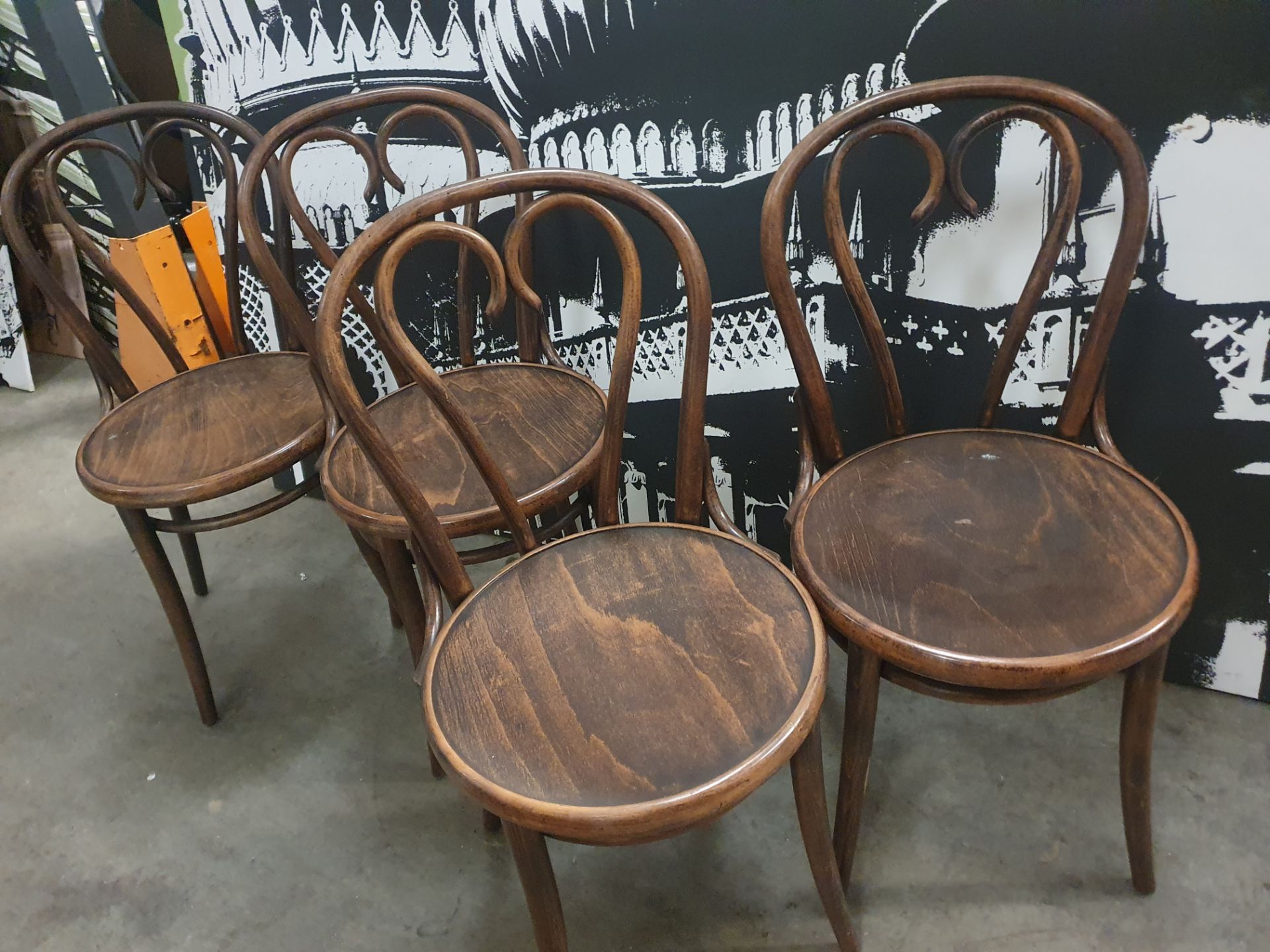 * 4 x bentwood chairs